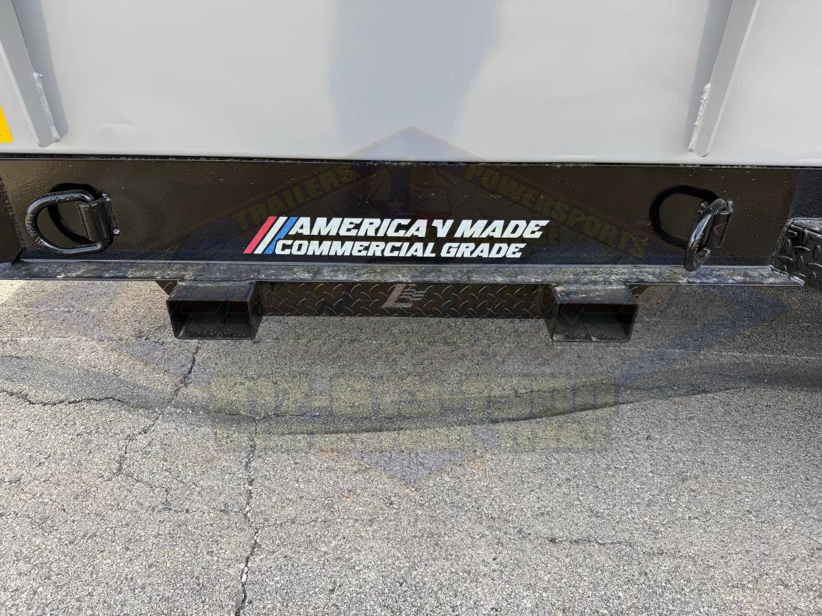 2026 LIBERTY 83" X 14' BUMPER PULL TELESCOPIC DUMP TRAILER WITH TARP, RAMPS, AND SPARE 17,500 GVWR GRAY/BLACK - Image 13