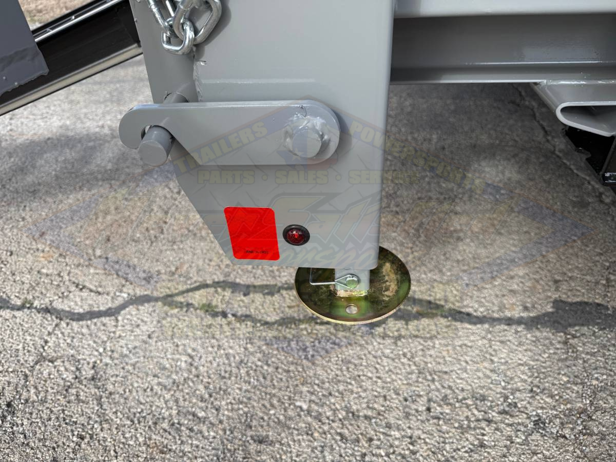 2026 LIBERTY 83" X 14' BUMPER PULL TELESCOPIC DUMP TRAILER WITH TARP, RAMPS, AND SPARE 17,500 GVWR GRAY/BLACK - Image 15