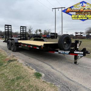 2026 TOP HAT 83" X 20' EQUIPMENT HAULER WITH WIDE STAND UP RAMPS AND SPARE, 14K-GVWR