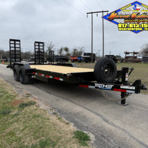 2026 TOP HAT 83" X 20' EQUIPMENT HAULER WITH WIDE STAND UP RAMPS AND SPARE, 17500-GVWR