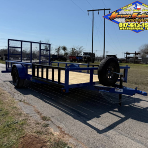 2026 TOP HAT 83" X 14' SINGLE AXLE UTILITY TRAILER W/ SIDE RAMPS, 4' SPRING ASSIST RAMP GATE, SPARE 2,990 GVWR