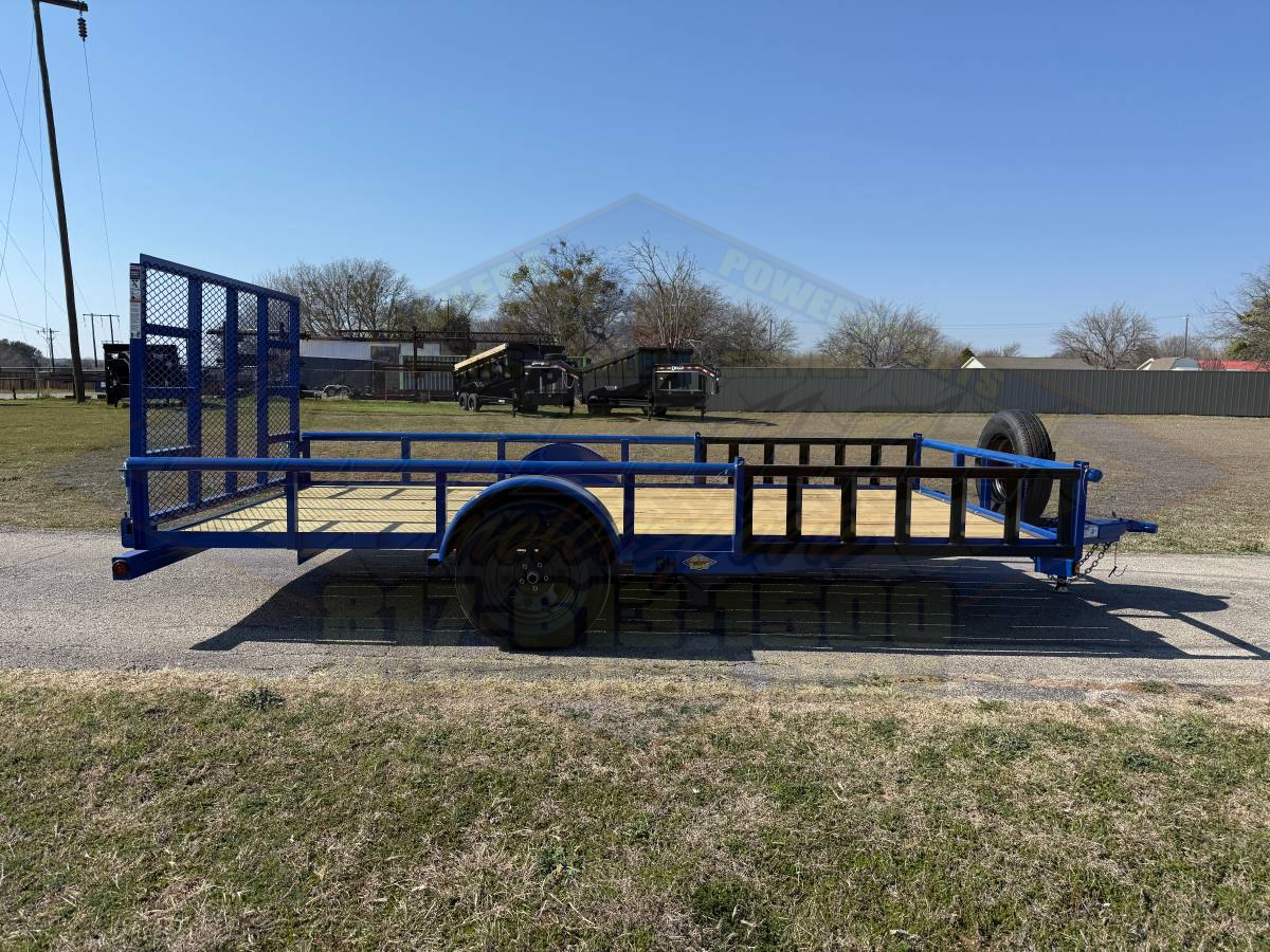 2026 TOP HAT 83" X 14' SINGLE AXLE UTILITY TRAILER W/ SIDE RAMPS, 4' SPRING ASSIST RAMP GATE, SPARE 2,990 GVWR - Image 3
