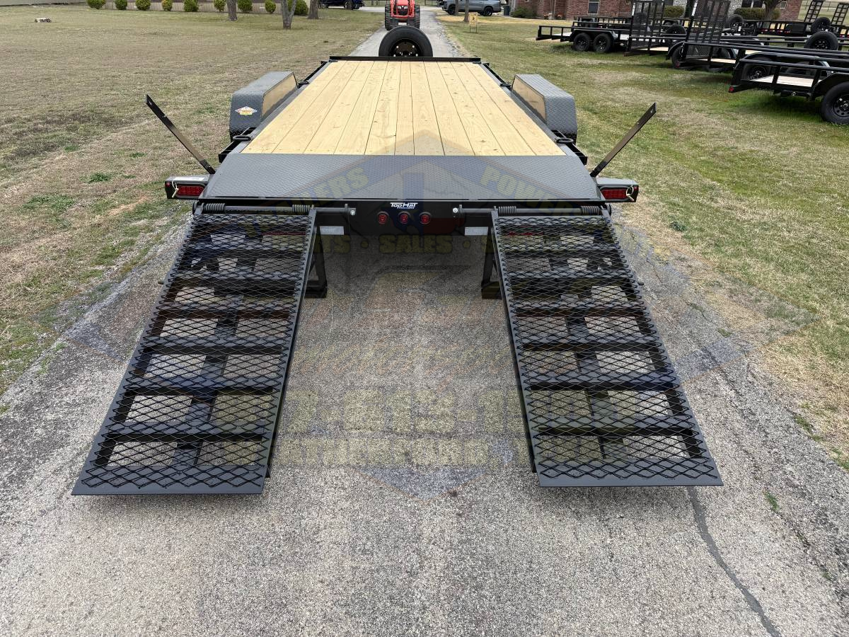 2026 TOP HAT 83" X 20' EQUIPMENT HAULER WITH WIDE STAND UP RAMPS AND SPARE, 17500-GVWR - Image 5