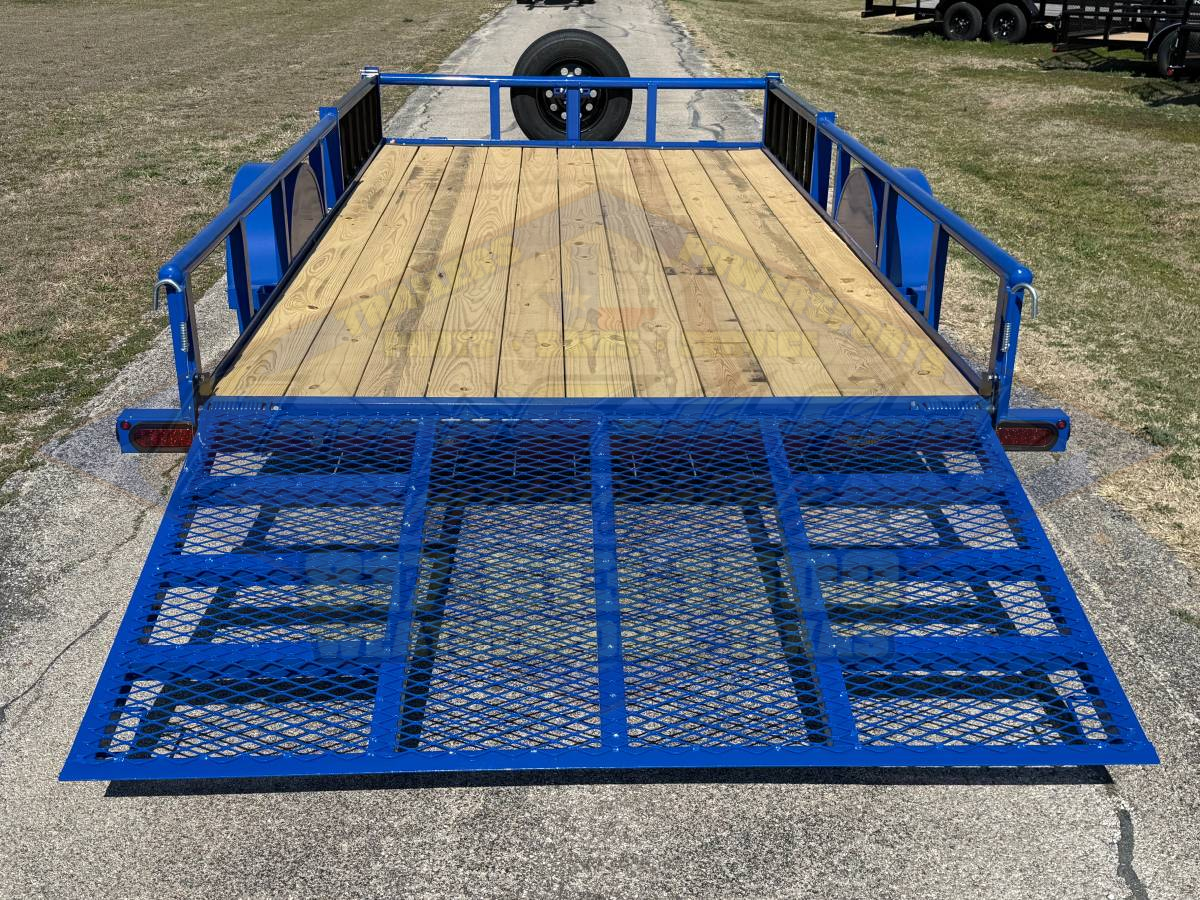 2026 TOP HAT 83" X 14' SINGLE AXLE UTILITY TRAILER W/ SIDE RAMPS, 4' SPRING ASSIST RAMP GATE, SPARE 2,990 GVWR - Image 6