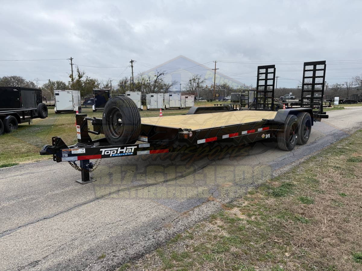 2026 TOP HAT 83" X 20' EQUIPMENT HAULER WITH WIDE STAND UP RAMPS AND SPARE, 17500-GVWR - Image 7
