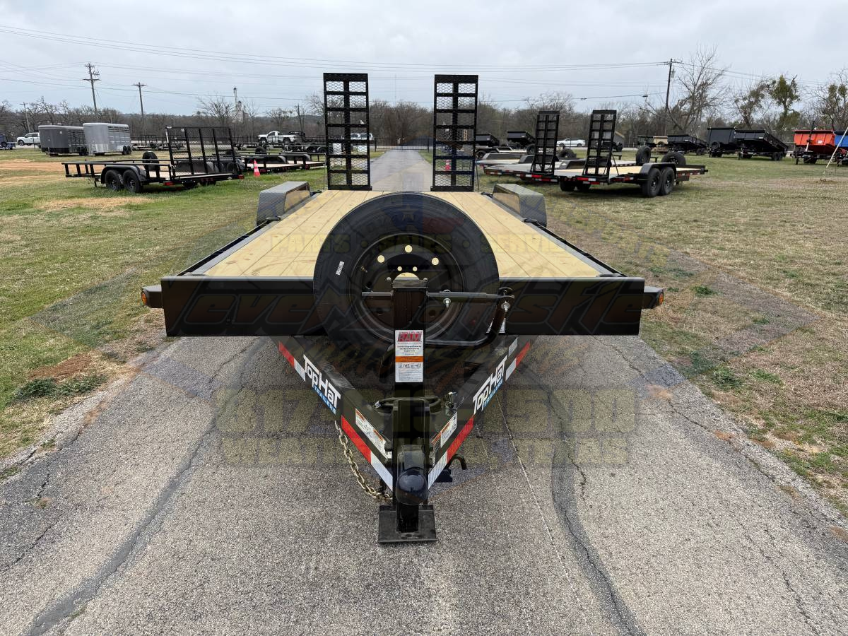 2026 TOP HAT 83" X 20' EQUIPMENT HAULER WITH WIDE STAND UP RAMPS AND SPARE, 17500-GVWR - Image 8