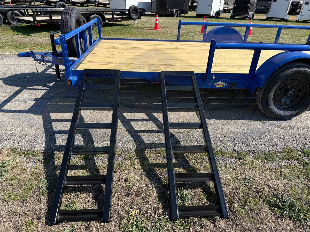 2026 TOP HAT 83" X 14' SINGLE AXLE UTILITY TRAILER W/ SIDE RAMPS, 4' SPRING ASSIST RAMP GATE, SPARE 2,990 GVWR - Image 8