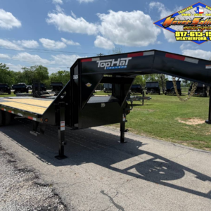 2026 TOP HAT 102" X 20' + 5' GOOSENECK TRAILER WITH JUMBO RAMPS AND SPARE 24,000 GVWR
