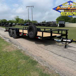 2026 TOP HAT 83" X 20' PIPE TOP TRAILER WITH SLIDE OUT RAMPS, SPARE 9,990 GVWR