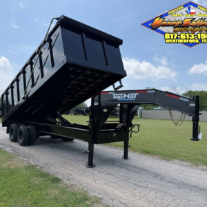 2026 TOP HAT 96" X 20' GOOSENECK DUMP TRAILER WITH TARP, RAMPS AND SPARE 24,000 GVWR