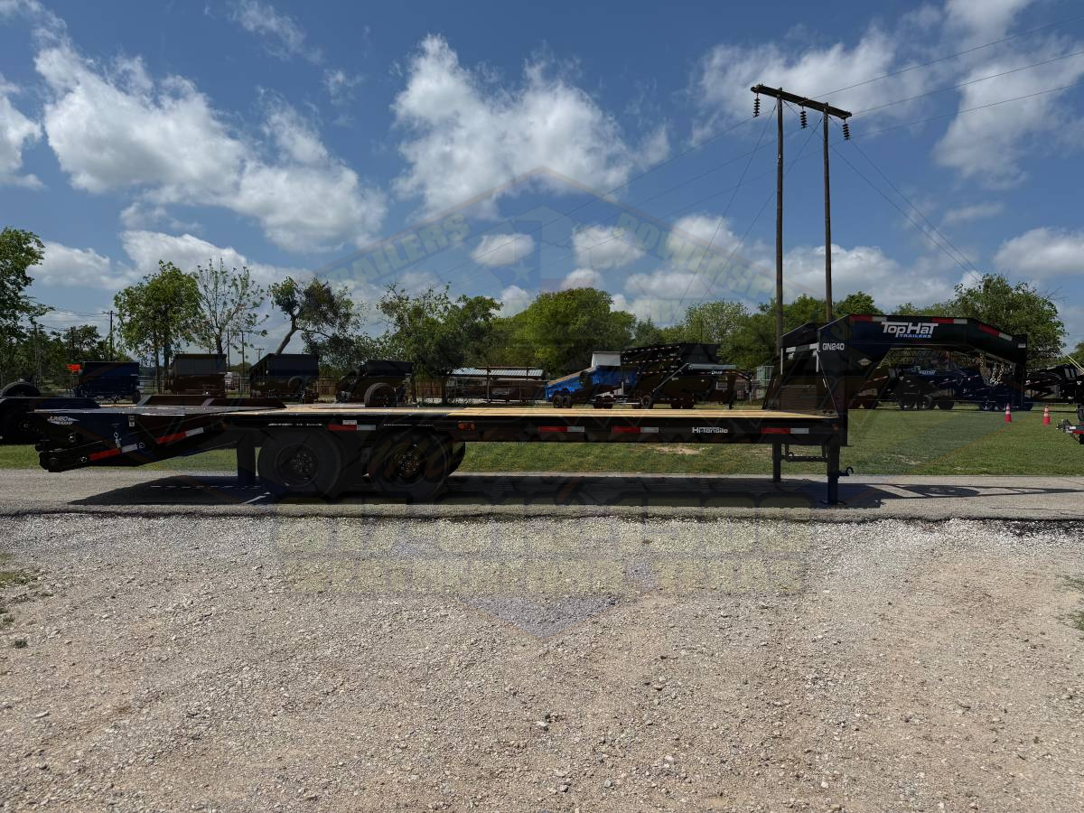 2026 TOP HAT 102" X 20' + 5' GOOSENECK TRAILER WITH JUMBO RAMPS AND SPARE 24,000 GVWR - Image 3