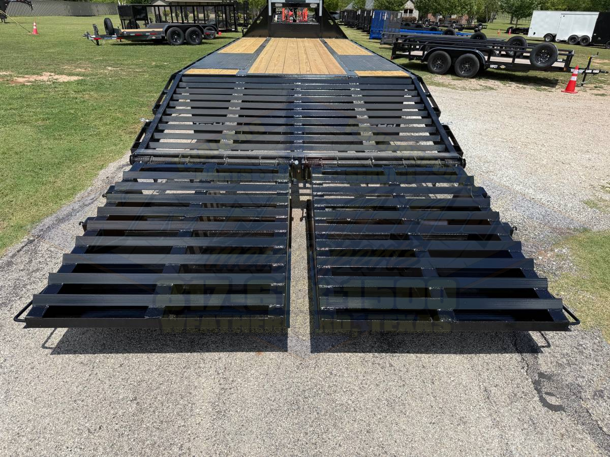 2026 TOP HAT 102" X 20' + 5' GOOSENECK TRAILER WITH JUMBO RAMPS AND SPARE 24,000 GVWR - Image 5