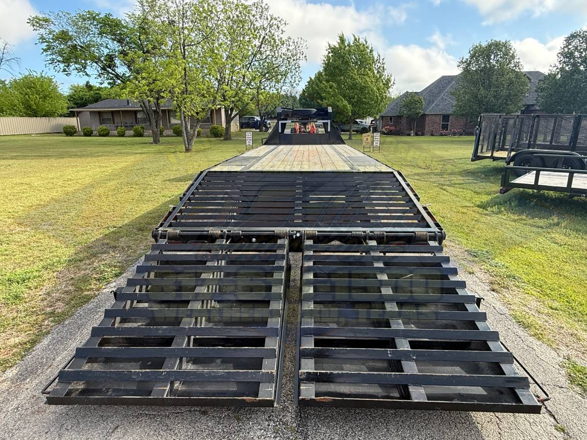 *USED* 2026 TOP HAT 102" X 25' GOOSENECK FLATBED TRAILER WITH RAMPS & SPARE 17500#GVWR - Image 6