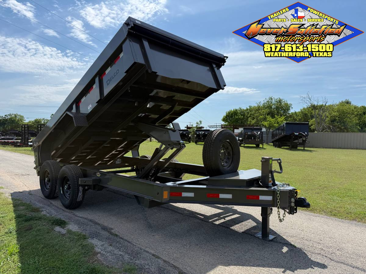2026 DELCO 83" X 14' DUMP TRAILER WITH TARP, RAMPS AND SPARE 14,000 GVWR