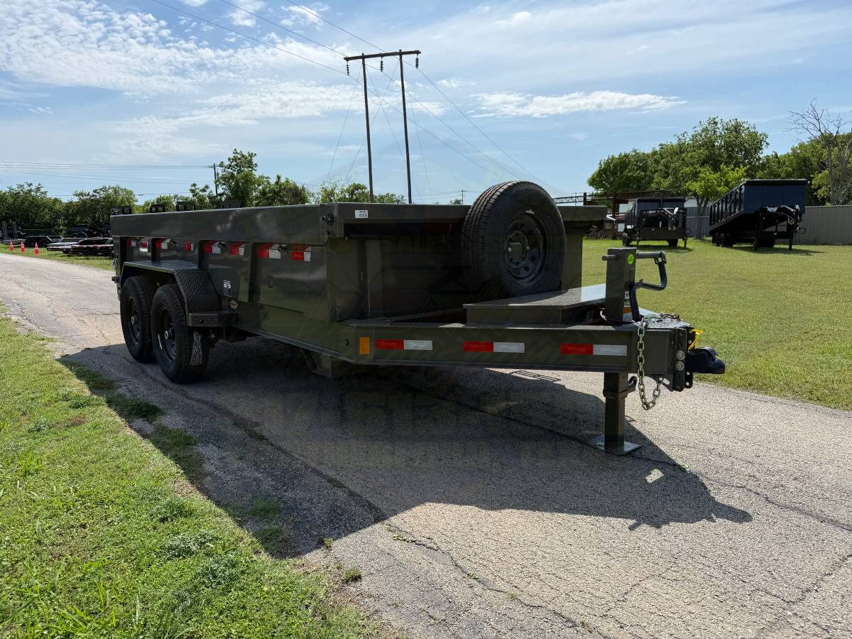 2026 DELCO 83" X 14' DUMP TRAILER WITH TARP, RAMPS AND SPARE 14,000 GVWR - Image 3