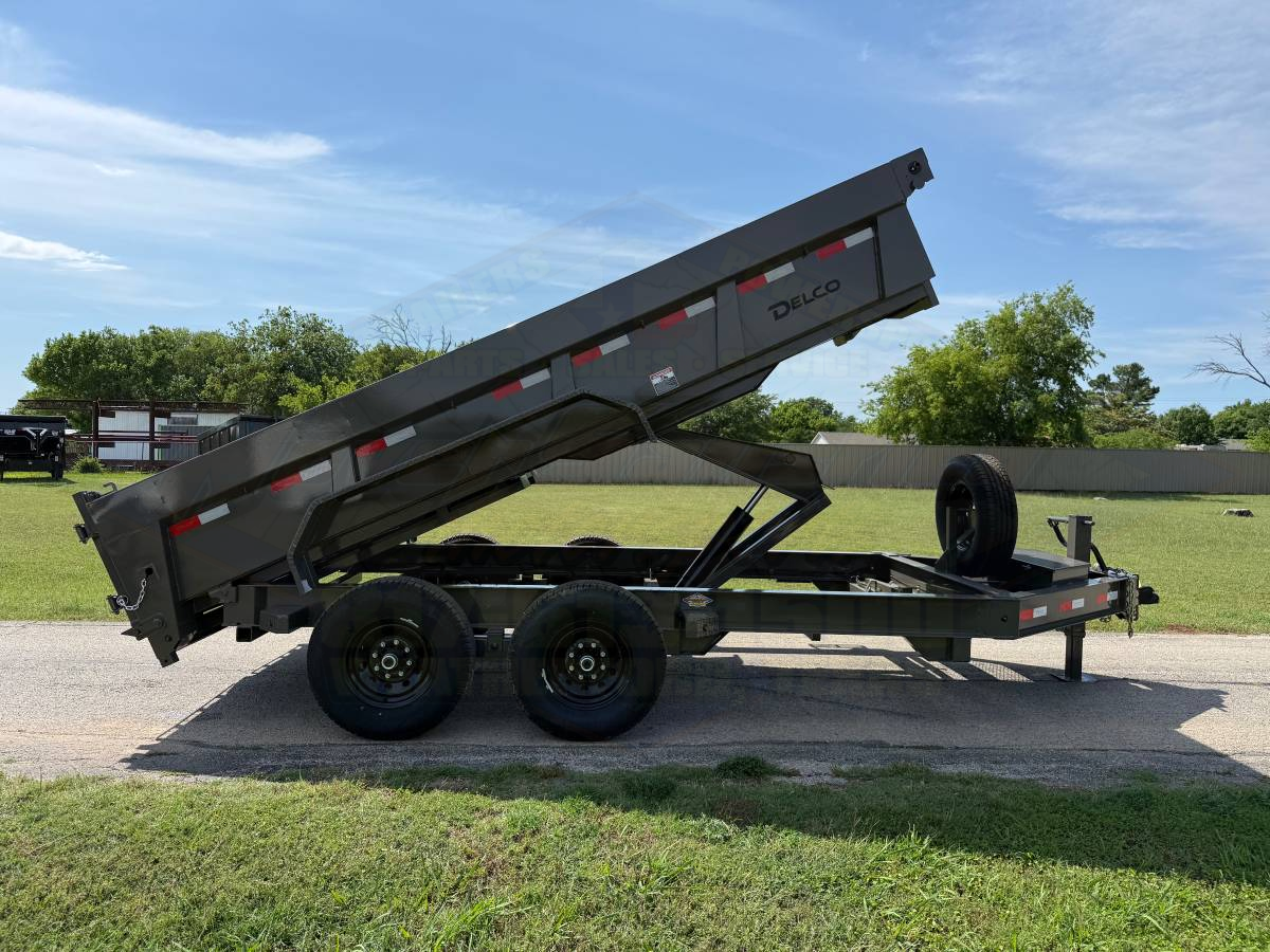 2026 DELCO 83" X 14' DUMP TRAILER WITH TARP, RAMPS AND SPARE 14,000 GVWR - Image 4