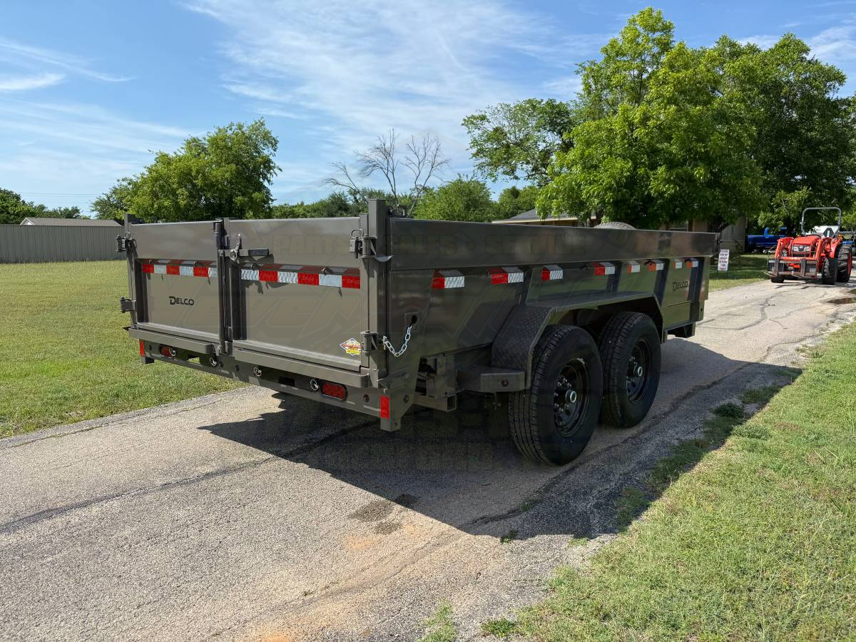 2026 DELCO 83" X 14' DUMP TRAILER WITH TARP, RAMPS AND SPARE 14,000 GVWR - Image 6