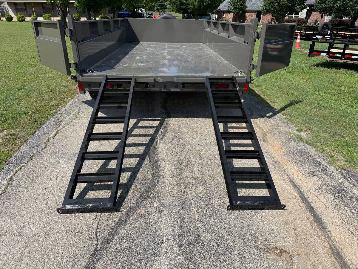 2026 DELCO 83" X 14' DUMP TRAILER WITH TARP, RAMPS AND SPARE 14,000 GVWR - Image 8