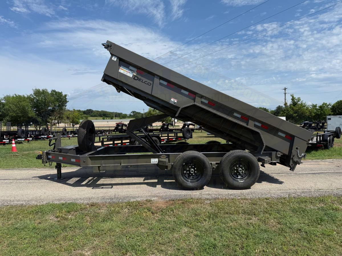 2026 DELCO 83" X 14' DUMP TRAILER WITH TARP, RAMPS AND SPARE 14,000 GVWR - Image 9