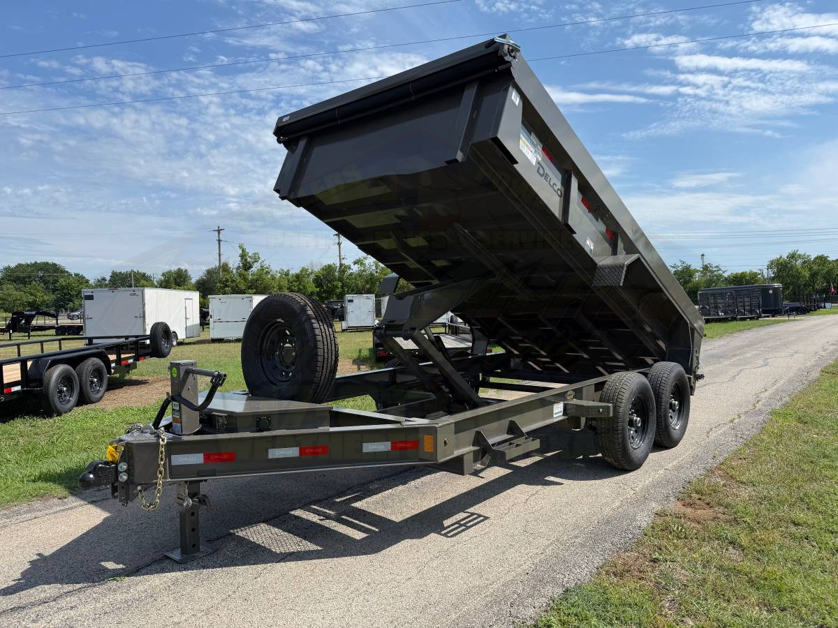 2026 DELCO 83" X 14' DUMP TRAILER WITH TARP, RAMPS AND SPARE 14,000 GVWR - Image 11