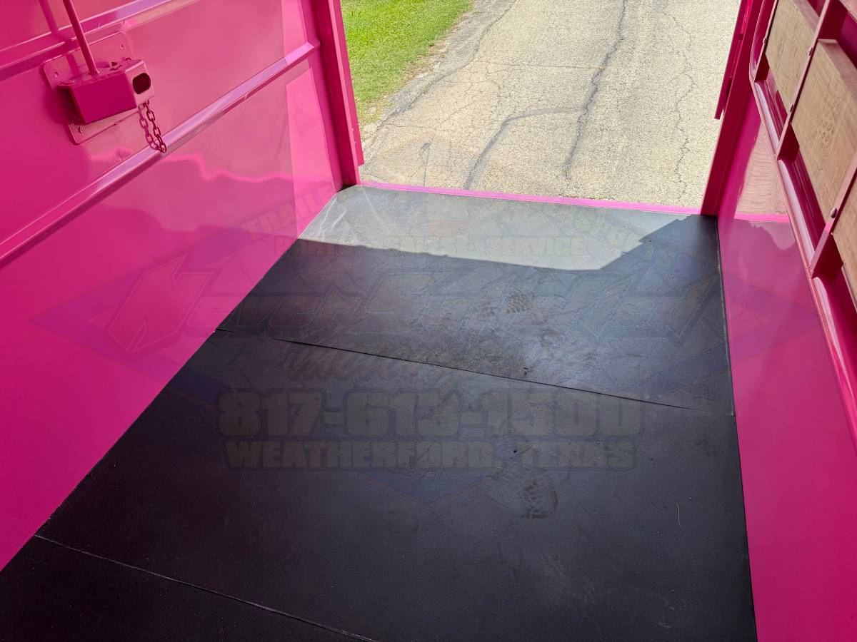 2026 DELCO 6' X 14' 2 HORSE BUMPER PULL TRAILER WITH SPARE, BUBBLEGUM PINK 12,000 GVWR - Image 12
