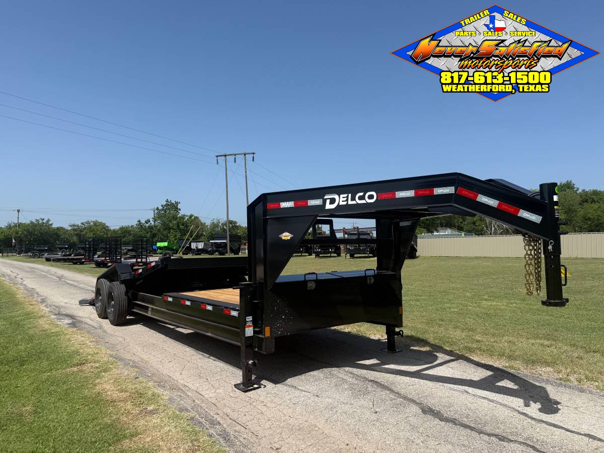 2027 DELCO 83" X 24' GOOSENECK TILT DECK WITH SPARE 16K-GVWR