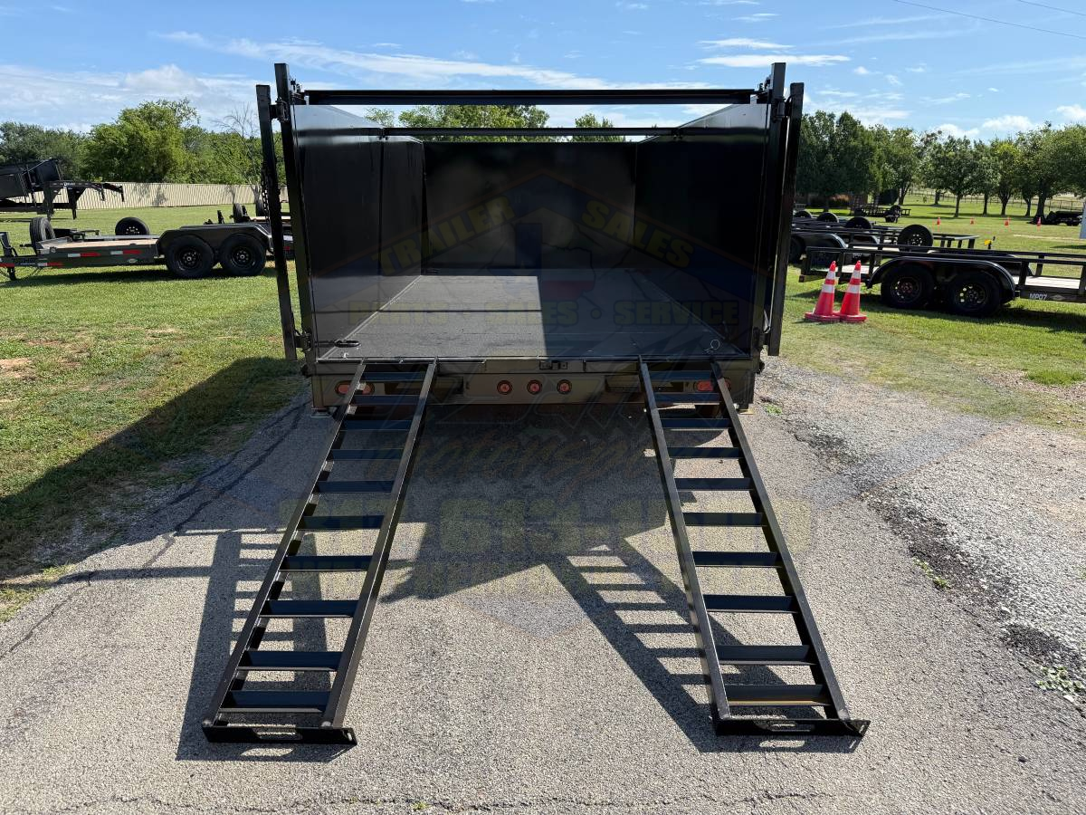 2026 TOP HAT 83″ X 14′ LOW PROFILE DUMP TRAILER 4' SIDEWALLS WITH TARP, RAMPS AND SPARE 14,000 GVWR - Image 7