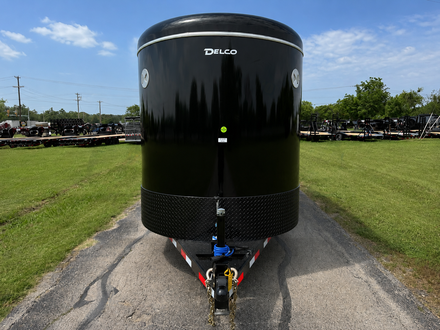2026 DELCO 6' X 16' BUMPER PULL STOCK TRAILER BLACK 12,000 GVWR - Image 12