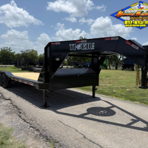 2026 TIGERTX 102" X 26' GOOSENECK TRAILER W/ DRIVE OVER FENDERS AND SLIDE IN RAMPS, SPARE 14,000 GVWR